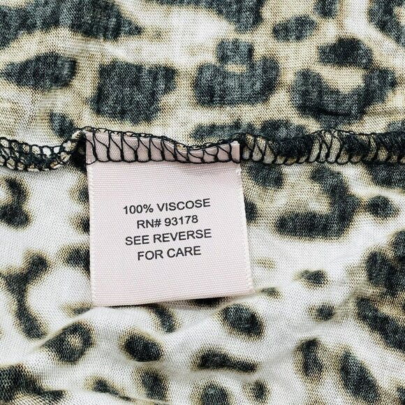 Philosophy Blouse Women XS Leopard Cheetah Snake Skin Gothic Goth Animal Brown - Picture 9 of 12